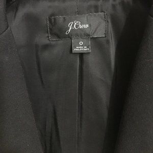 J crew parke blazer in ponte, size 0, black